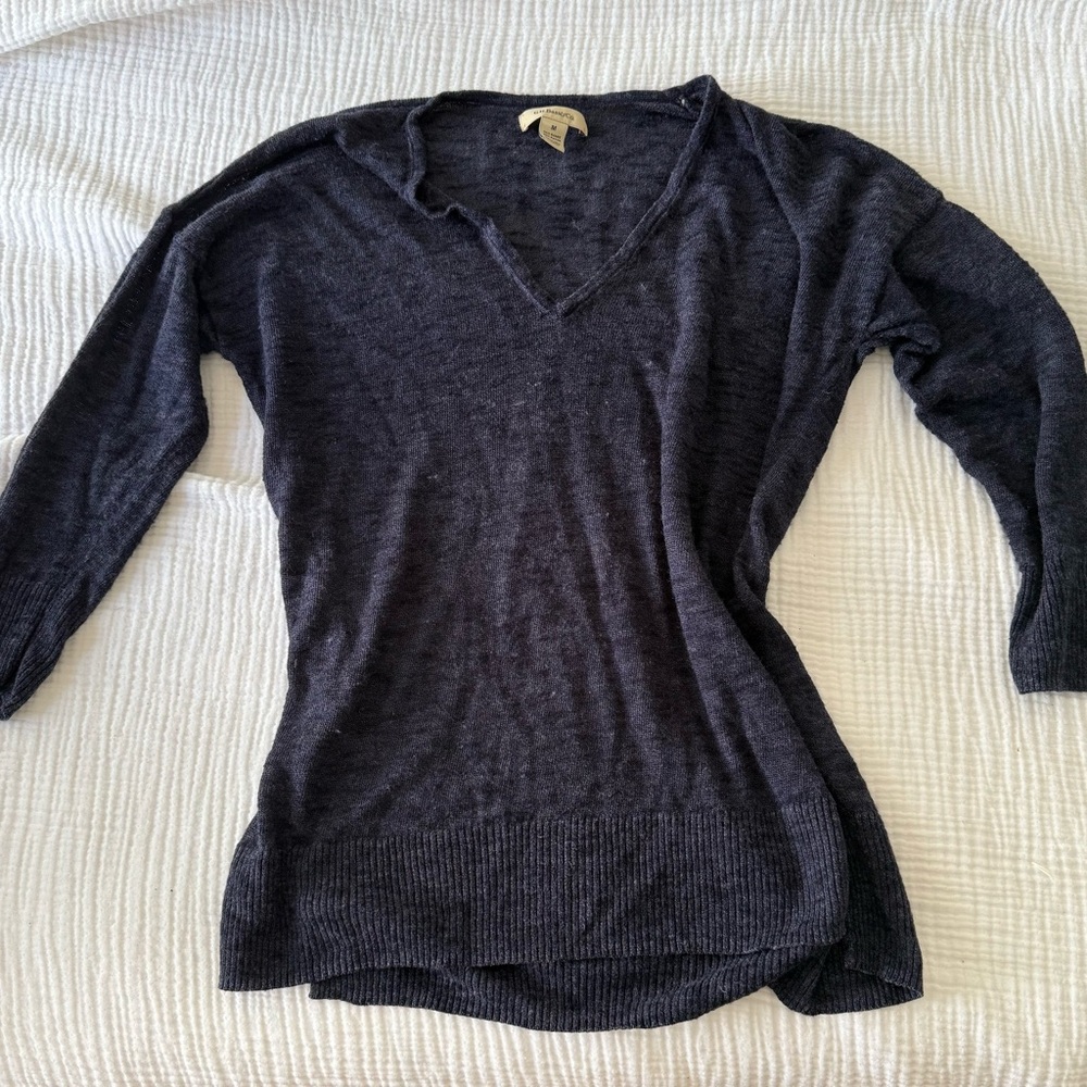 2 G.H. Bass & Co. Gray Knit Sweaters